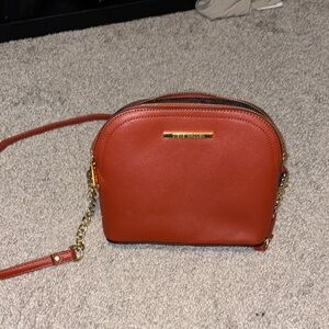 Steve Madden Tan Crossbody Bag with Gold Accents